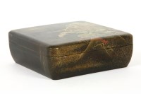 Lot 722 - A Japanese black lacquer Kobako