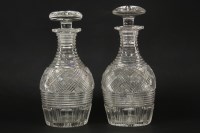 Lot 447 - A pair of Anglo Irish decanters