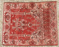 Lot 636 - A hand knotted Persian prayer rug