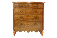 Lot 396 - A Victorian mahogany bow fronted chest