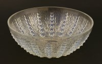 Lot 273 - A Lalique 'Oursins' opalescent and clear glass bowl