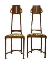 Lot 90 - A pair of Scottish mahogany side chairs