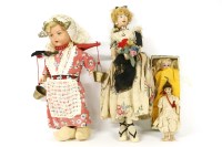 Lot 199 - A bisque headed miniature doll