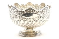 Lot 115 - An Edward VII silver punch bowl