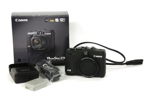 Lot 93 - A Canon PowerShot G16 digital camera