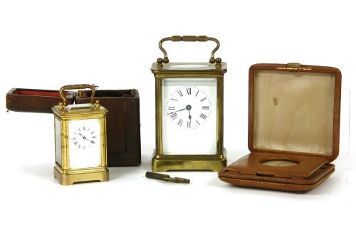 Lot 91 - A four glass carriage clock