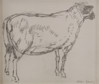 Lot 452 - Olwyn Bowey RA (b.1936)
SHEEP STUDIES
Two