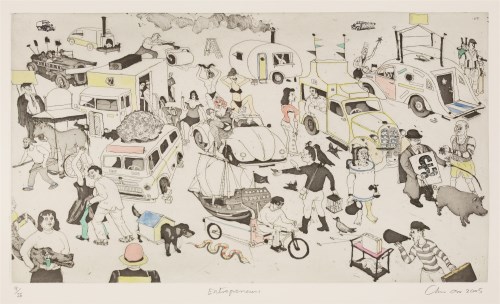 Lot 445 - Chris Orr RA (b.1943)
'ENTREPRENEURS'
Etching and aquatint
