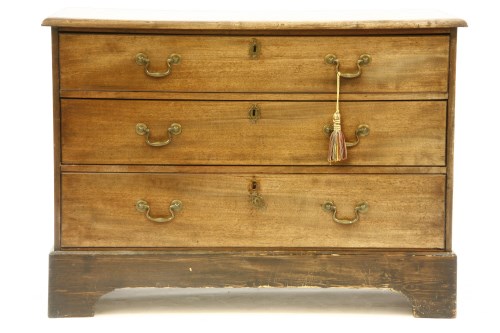 Lot 428 - A Georgian and later chest of drawers
