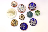 Lot 174 - A collection of ten glass paperweights