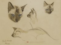 Lot 63 - Enid Marx (1902-1998)
STUDIES OF A SIAMESE CAT