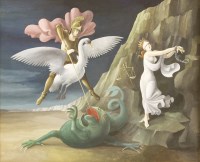 Lot 243 - Ronald George Ferns (1925-1997)
'THE RESCUE OF ANDROMEDA'
Oil on canvas
51 x 61cm

*Artist's Resale Right may apply to this lot.