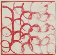 Lot 300 - Sandra Blow RA (1925-2006)
RED RINGS
Signed and dated 2000 l.r.