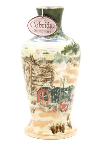 Lot 305 - A Cobridge stoneware vase