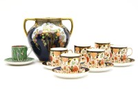 Lot 254 - Six Crown Derby coffee cans and saucers