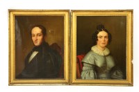 Lot 391 - Attributed to Franz Seraph Stirnbrand (1788-1882)
PORTRAIT OF A GENTLEMAN AND HIS WIFE
Inscribed Stirnbrand pinx 1839
72 x 56cm