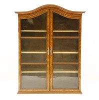 Lot 406 - A Swiss walnut bookcase top