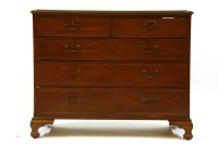 Lot 398 - A mahogany and boxwood inlaid chest of two short and three long drawers