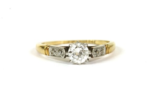 Lot 103 - A gold single stone brilliant cut diamond ring