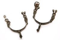 Lot 129 - A pair of George III silver officer's spurs