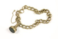 Lot 102 - A 9ct gold hollow curb link bracelet