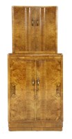 Lot 170 - An Art Deco walnut cabinet
