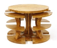 Lot 194 - An Art Deco bird's-eye maple nest of tables