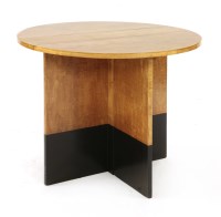 Lot 173 - An Art Deco satinwood and ebonised folding table