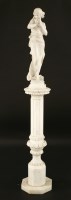 Lot 276 - A marble figure of a lady wearing a tunic