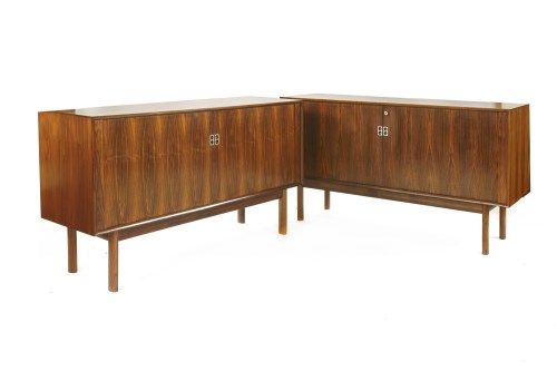 Lot 374 - A pair of Danish rosewood sideboards