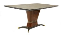 Lot 338 - A rosewood dining table