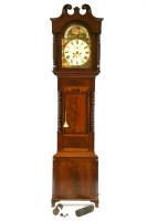 Lot 446 - A George III mahogany eight day longcase clock