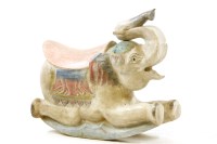 Lot 351 - A painted and carved rocker in the form of a circus elephant