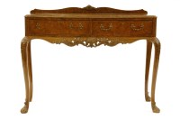 Lot 542 - An Epstein Queen Anne style burr walnut serving table