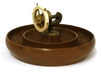 Lot 176 - A gilt bronze and ivory-mounted 'nut' bowl
