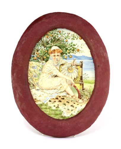 Lot 5 - An Aesthetic pottery plaque