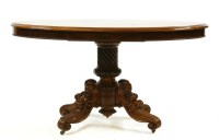 Lot 424 - A William IV rosewood centre table