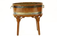 Lot 450 - A reproduction mahogany wine cooler
