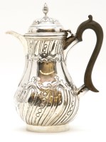 Lot 112 - A George III silver coffee pot