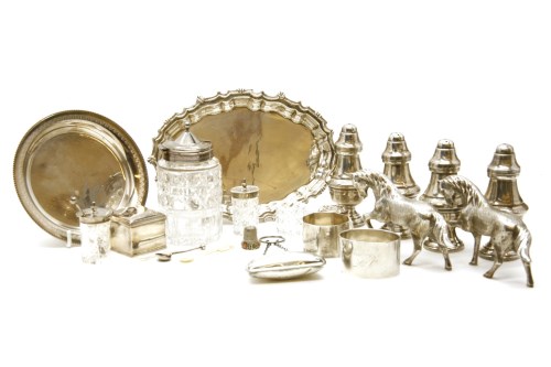 Lot 67 - A collection of silver and silver plated items