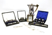 Lot 95 - A collection of silver and silver plated items