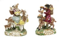 Lot 131 - A pair of 19th century Staffordshire figures