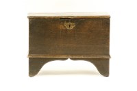 Lot 436 - An 18th century oak bible box