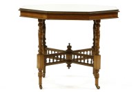 Lot 484 - A Victorian inlaid rosewood centre table