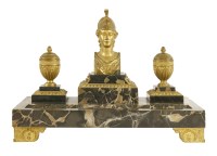 Lot 622 - An Empire bronze inkstand