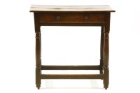 Lot 458 - A single drawer oak side table