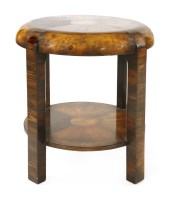 Lot 222 - An Art Deco walnut and inlaid occasional table