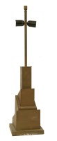 Lot 494 - A modernist copper table lamp