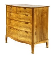 Lot 154 - A walnut chest of drawers