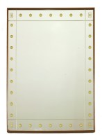 Lot 672 - An Italian walnut-framed mirror